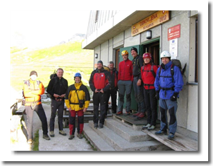 Pred odhodom s Kamniškega sedla