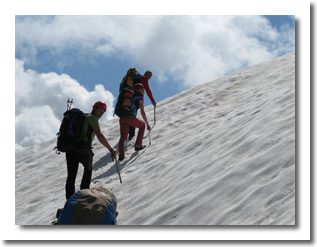 Precenje snezisc pod Prisojnikom